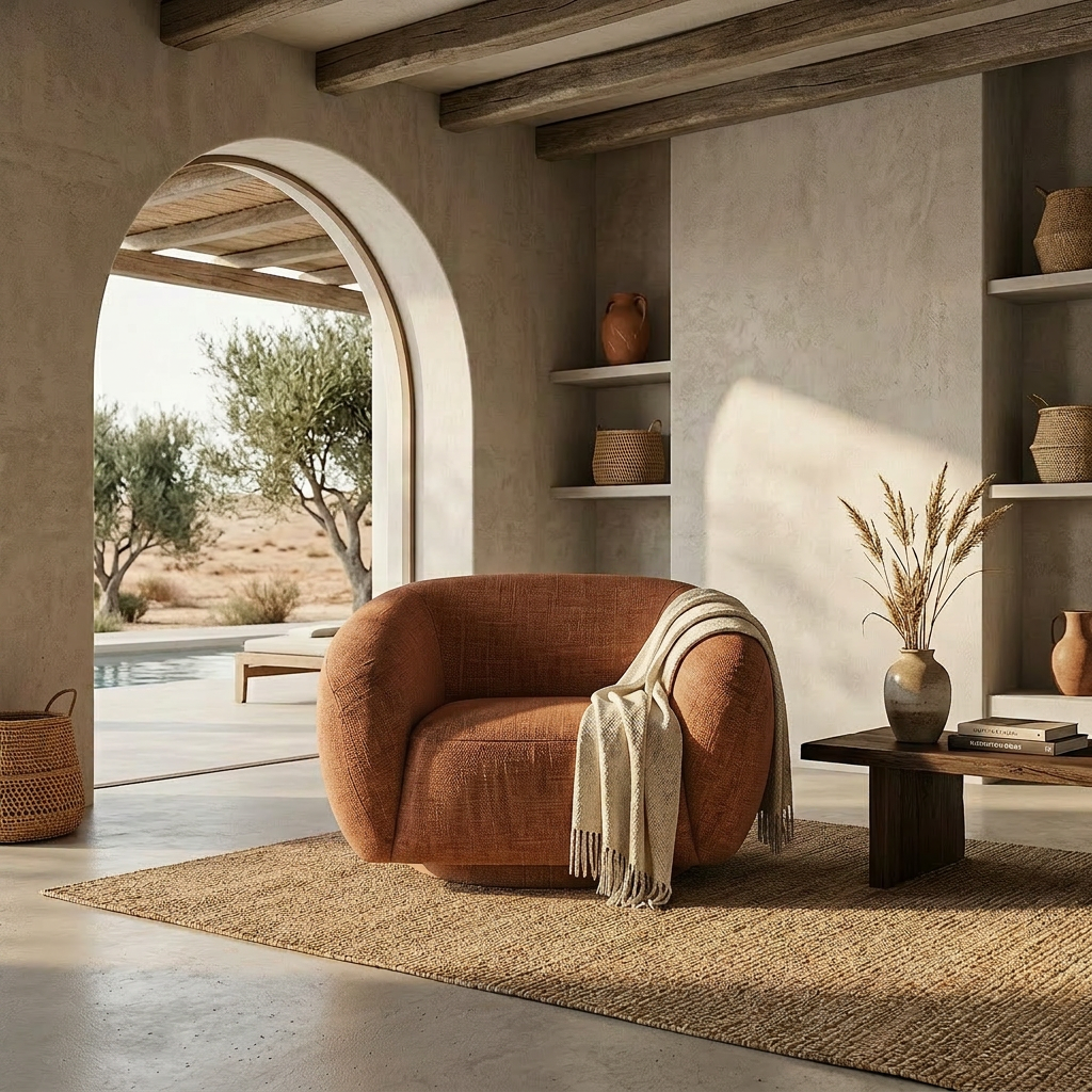 Hultink Home lounge chair linen